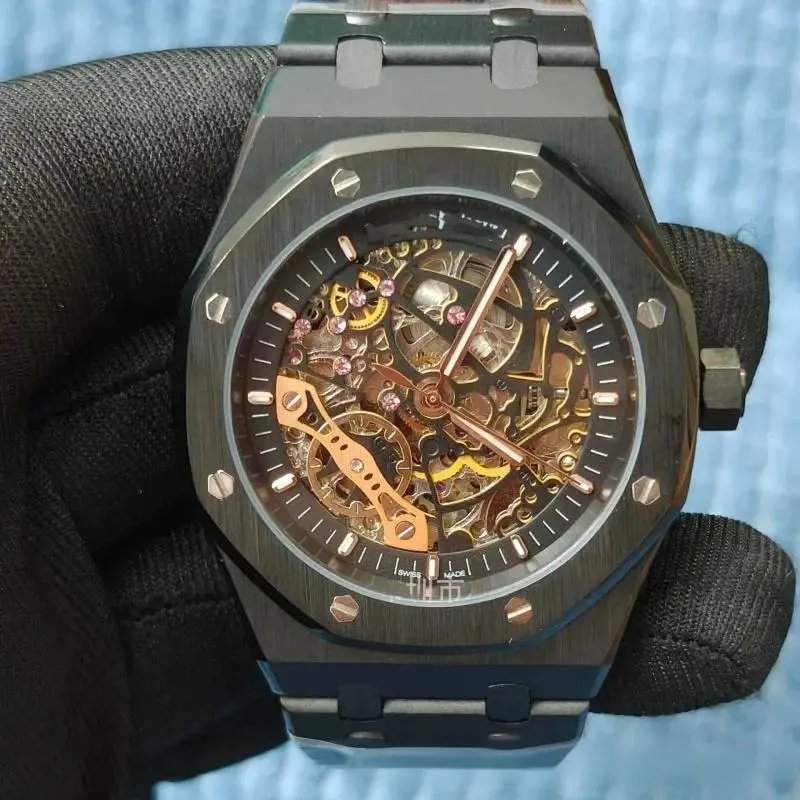 Audemars Piguet Watches Royal Oak automatic watch with octagonal bezel and integrated bracelet image 9
