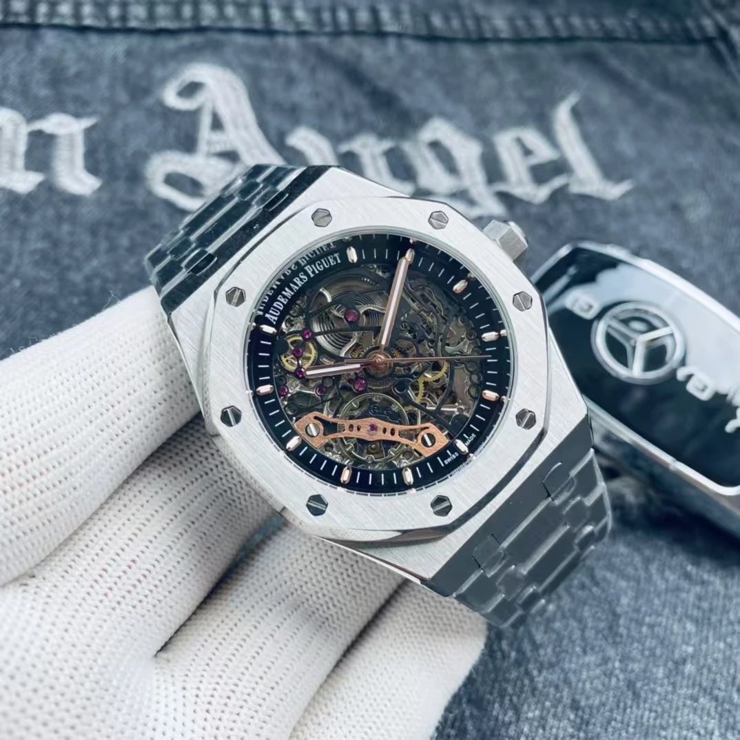 Audemars Piguet Watches Royal Oak automatic watch with octagonal bezel and integrated bracelet image 5