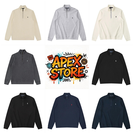 QQ Casual Half-Zip Sweatshirt WA+8617759599812
