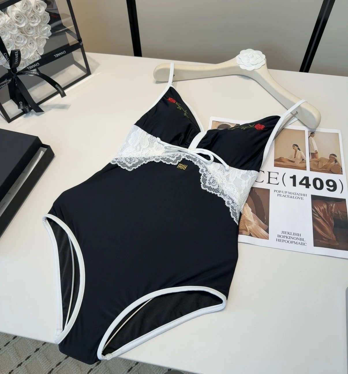 Miu Swimwear Logo One-Piece Swimsuit — 05