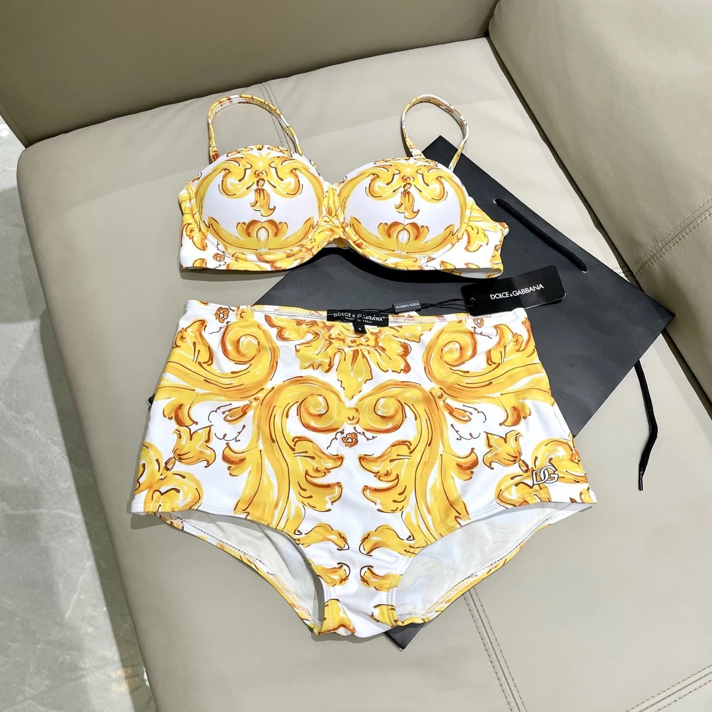 Dolce & Gabbana Swimwear Two-Piece Bikini Swimsuit — 12