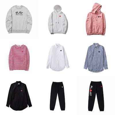 Comme des Garçons PLAY Hoodies, Sweaters, Shirts & Pants [29 styles]