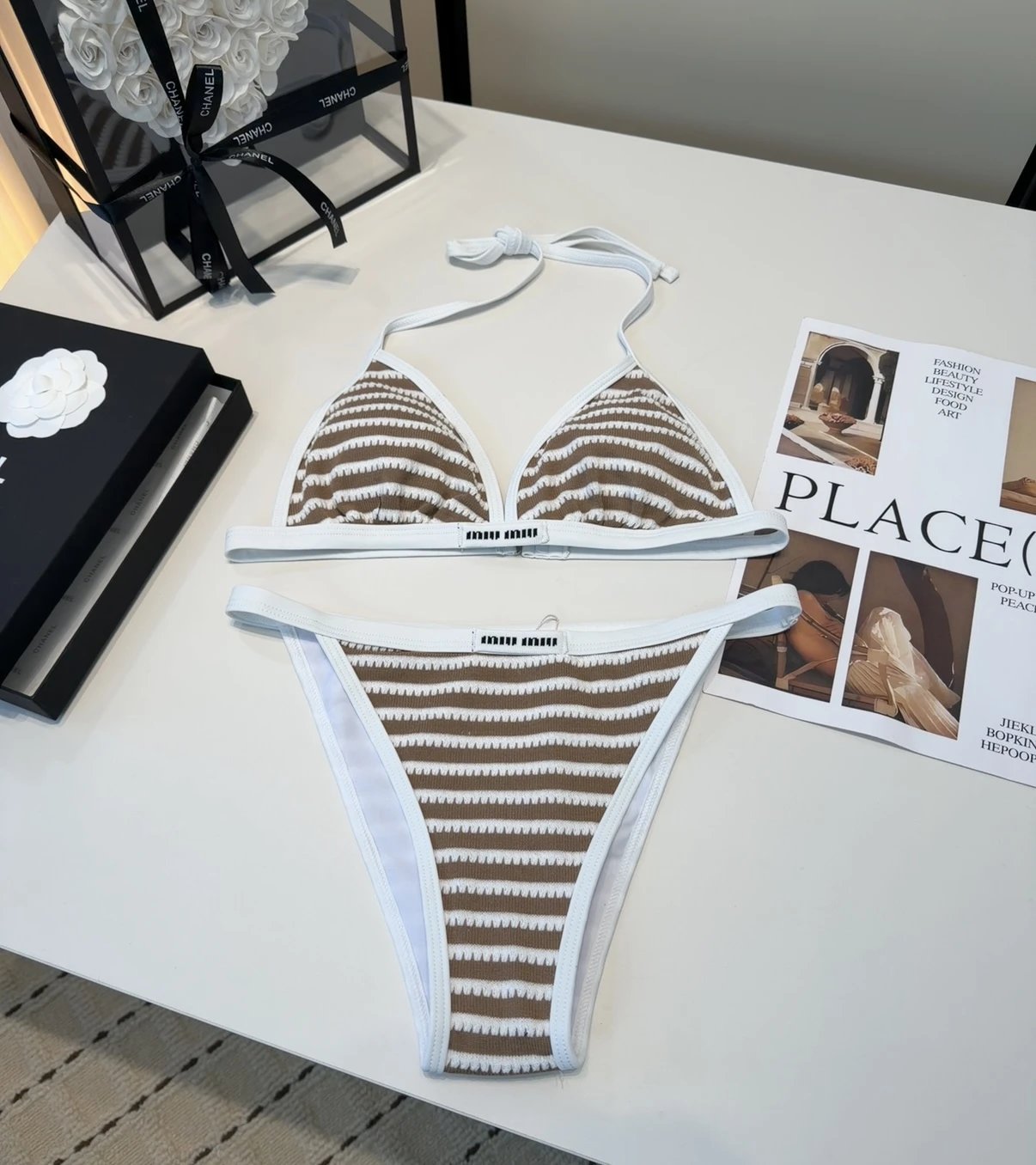 Miu Swimwear Triangle Bikini Sets — 4