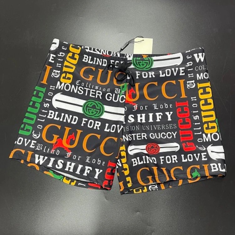 Gucci Swimwear Logo-print lined swim trunks — Black 1