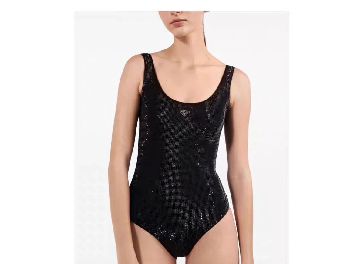 Prada Swimwear One-piece swimsuit with triangle logo image 8