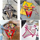 Valentino VLogo Print Triangle Bikini Set