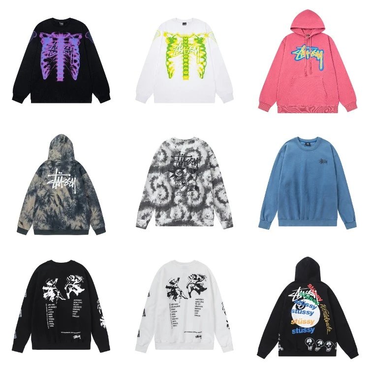 Stussy Skeleton X-Ray Graphic Hoodies & Sweatshirts