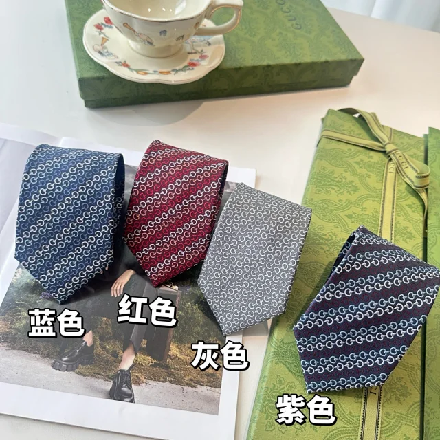 Gucci Ties Interlocking G jacquard tie product detail image 1