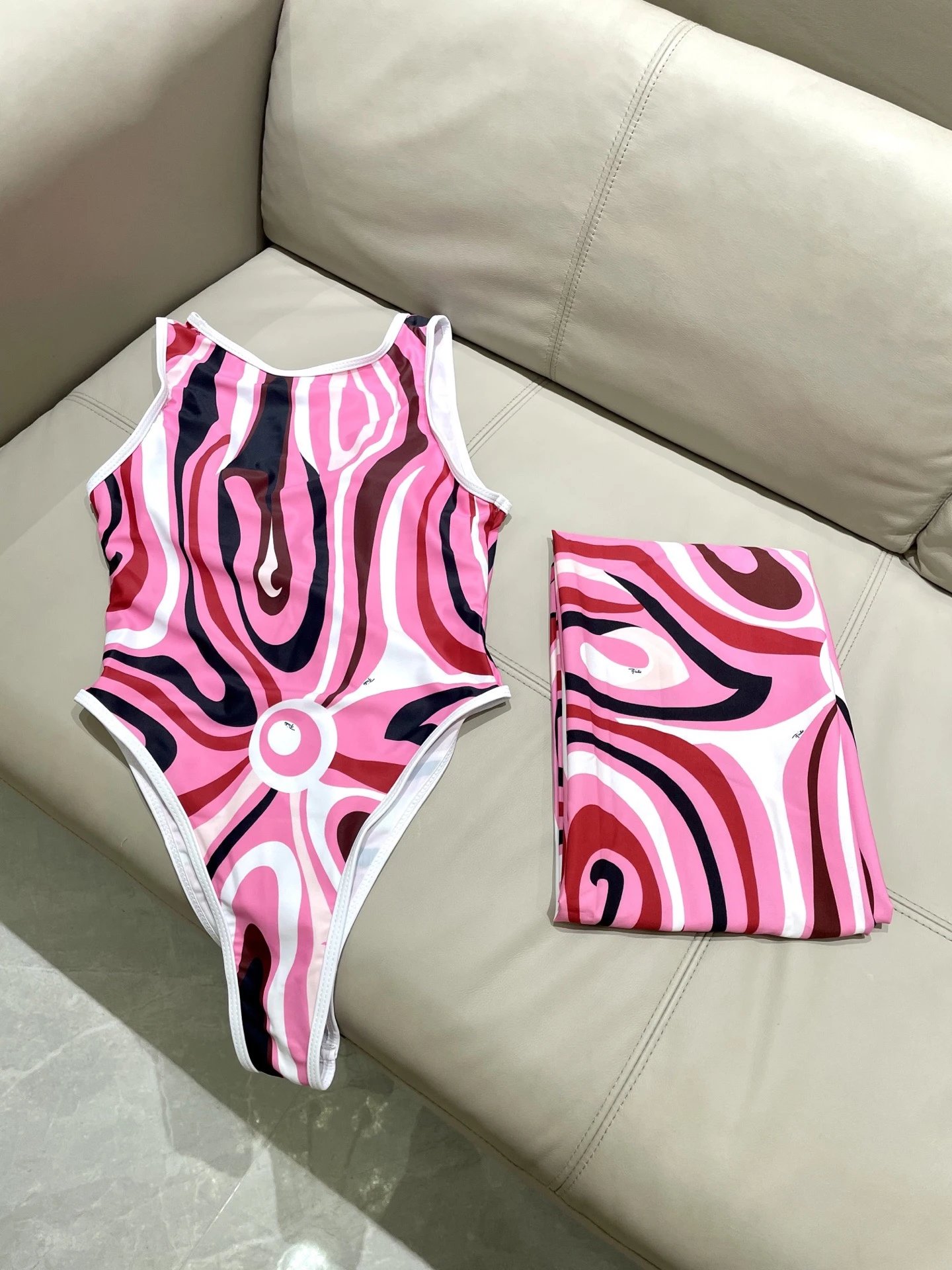 Emilio Pucci Swimwear Printed One-Piece Swimsuit — 02