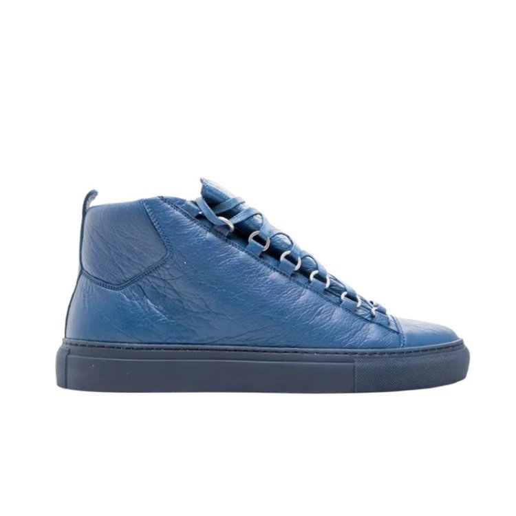 Unbranded Sneakers High-Top Lace-Up Leather — 18