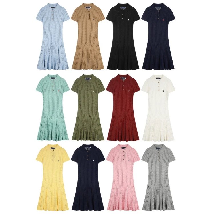 Polo Ralph Lauren Cable-Knit Polo Dresses [12 styles]