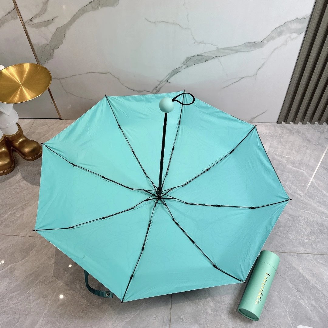 Tiffany & Co. Uncategorized Five-fold folding floral-print umbrella image 7