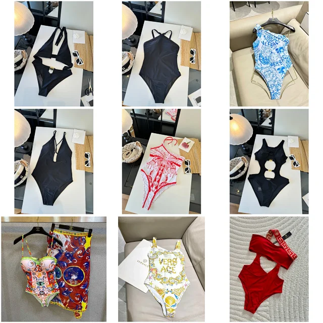 Versace Swimwear Cutout one-piece swimsuit with Medusa hardware product detail image 1