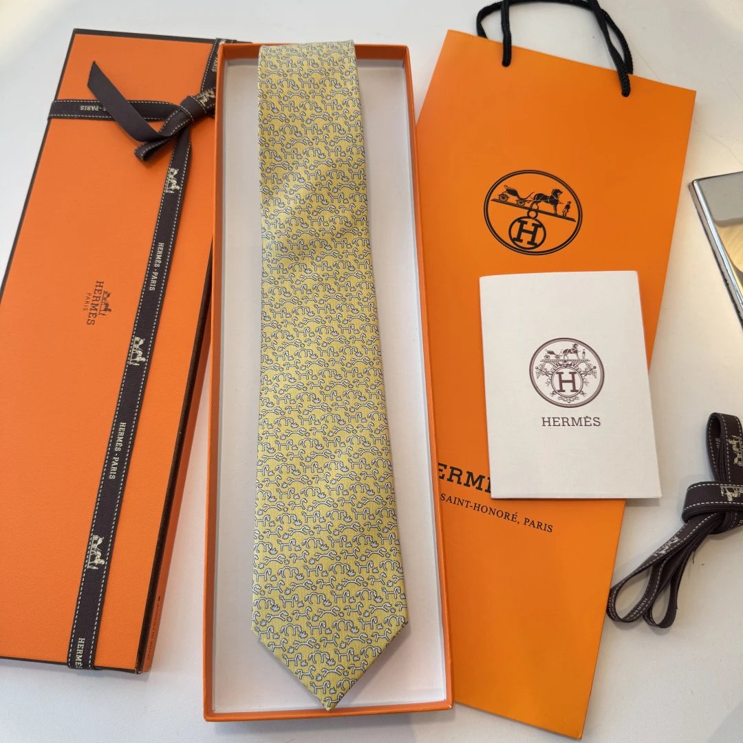Hermès Ties 6545 Horse Motif — 04