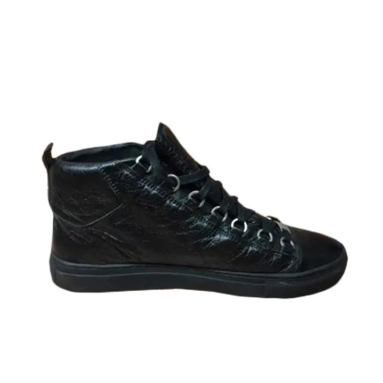 Unbranded Sneakers High-Top Lace-Up Leather — 17