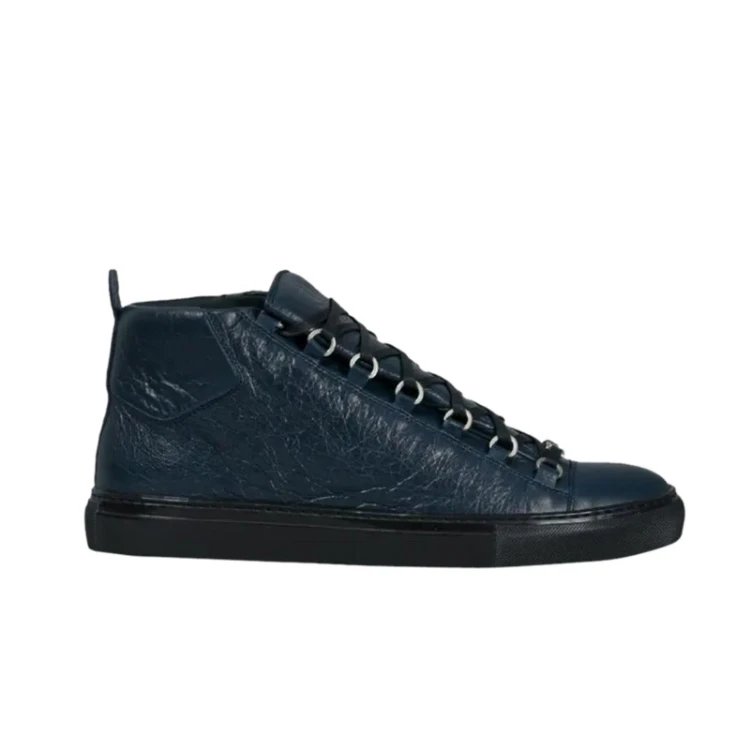 Unbranded Sneakers High-Top Lace-Up Leather — 16