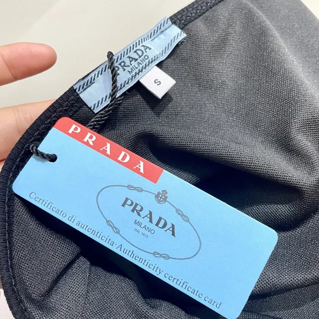 Prada Swimwear One-piece swimsuit with triangle logo product detail image 7