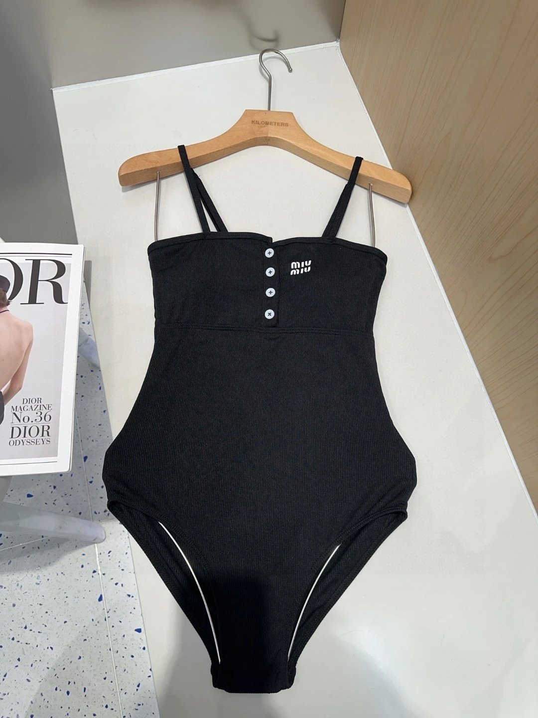Miu Swimwear Logo One-Piece Swimsuit — 06