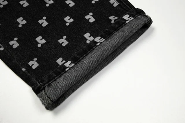 Rest & Recreation Jeans Style 805 straight-leg all-over logo print product detail image 5