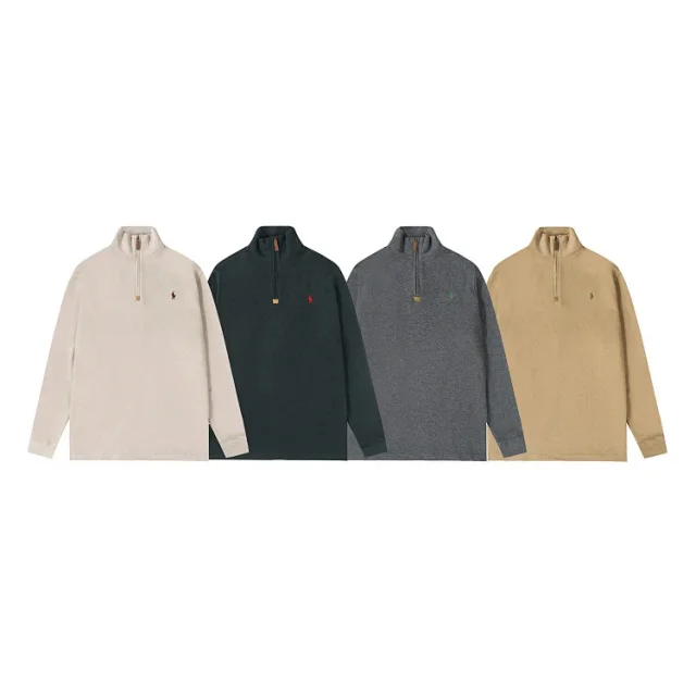 Ralph Lauren Hoodies & Sweatshirts Embroidered Pony Quarter-Zip Stand-Neck Sweatshirt product detail image 1