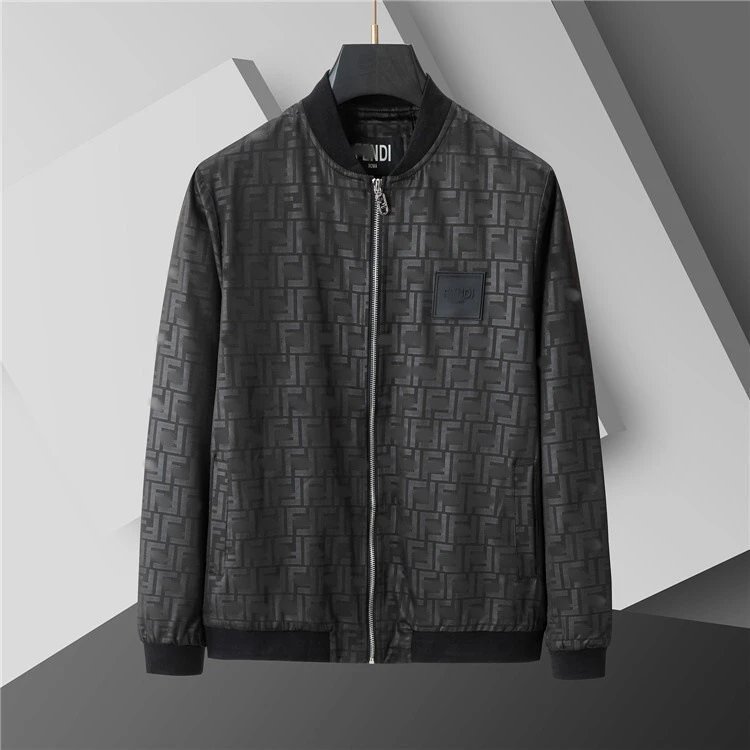 Unbranded Jackets Zip-Up Windbreaker — SKU-46-Black 66133