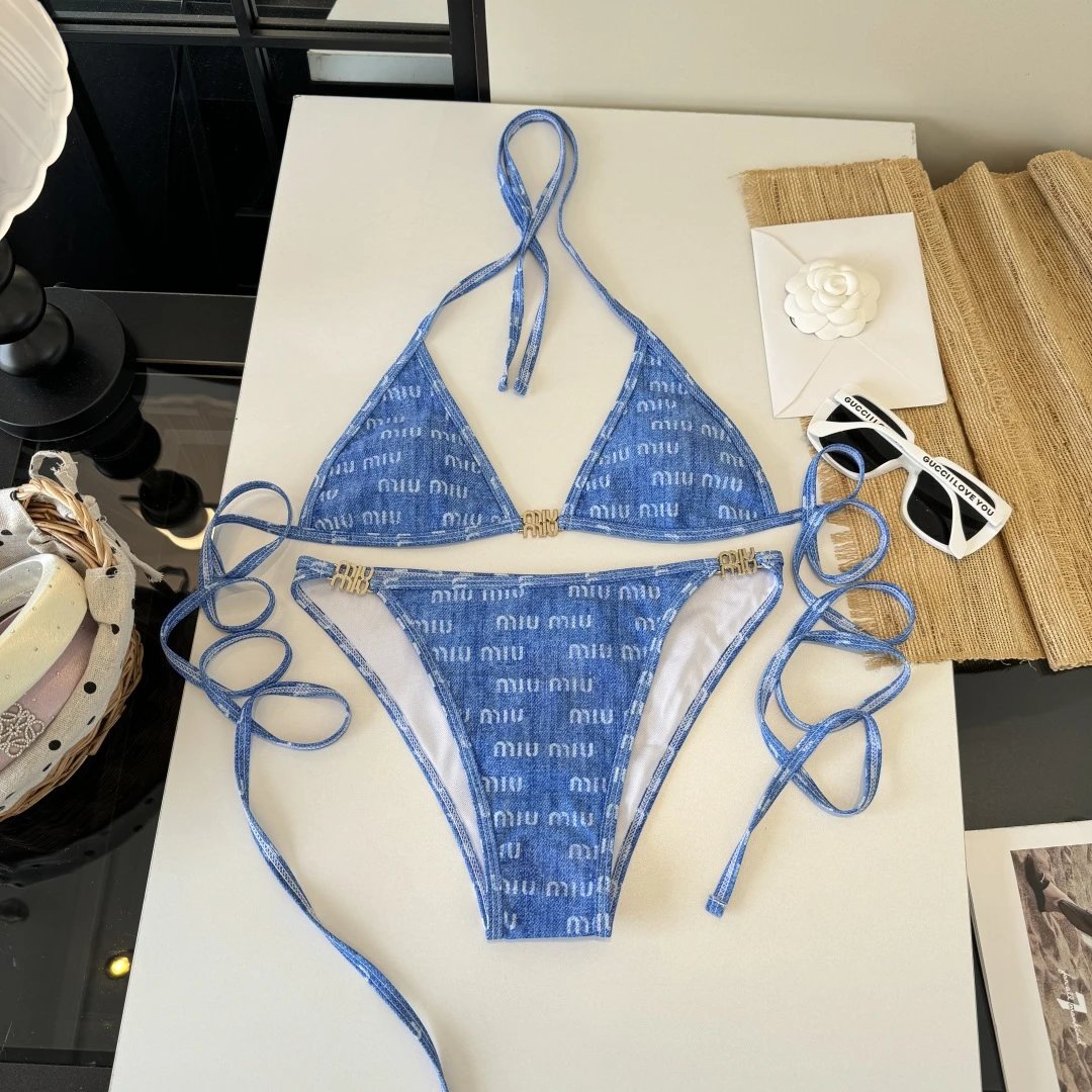 Miu Swimwear Triangle Bikini Sets — 1