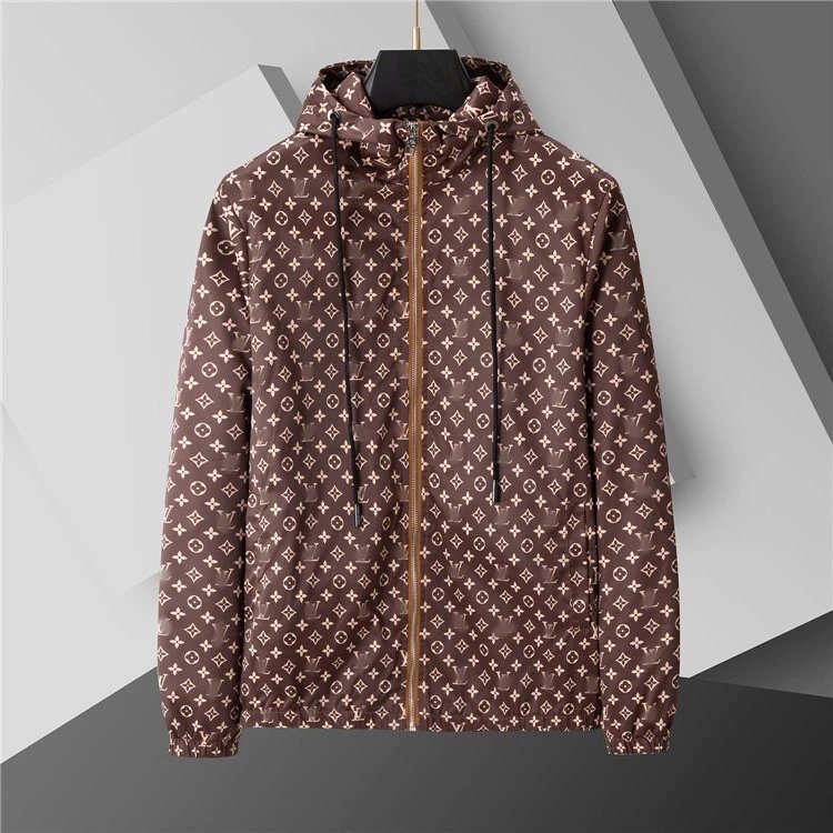 Unbranded Jackets Zip-Up Windbreaker — SKU-53-Brown 66142