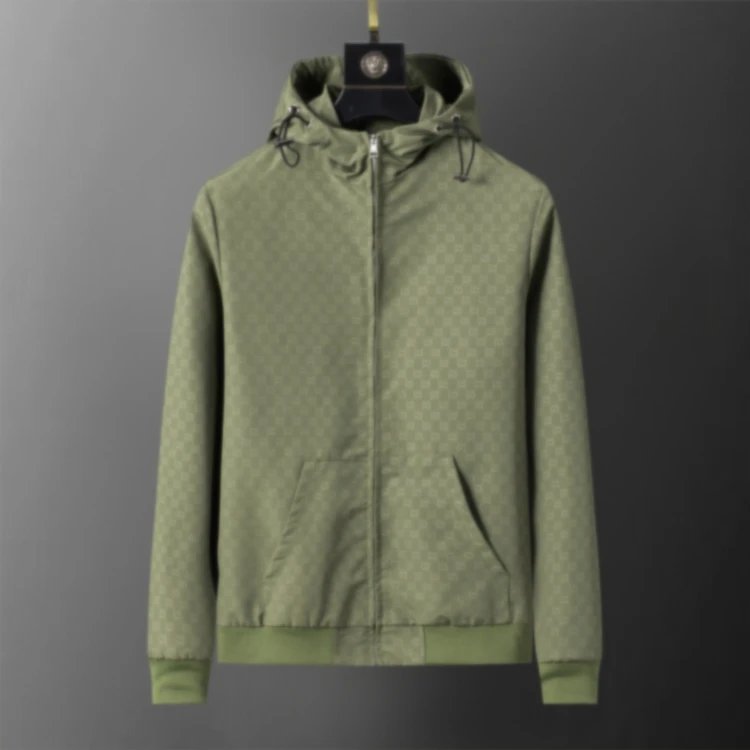 Unbranded Jackets Zip-Up Windbreaker — SKU-06-Green 56025