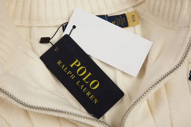 Polo Ralph Lauren Knitwear Cropped cable-knit full-zip mock-neck cardigan product detail image 4