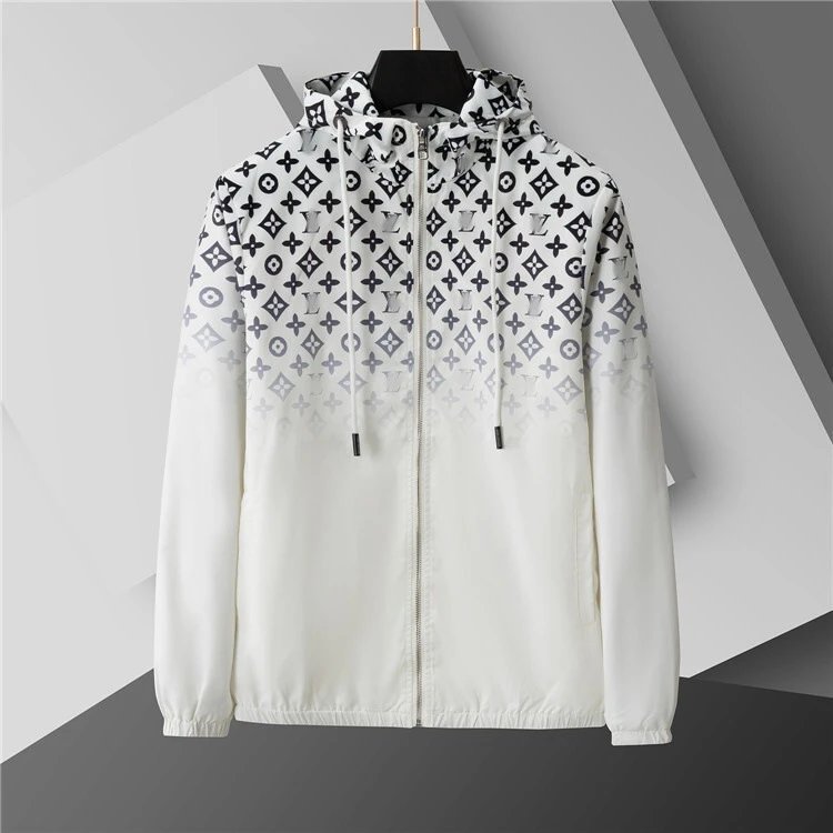 Unbranded Jackets Zip-Up Windbreaker — SKU-38-White 66105