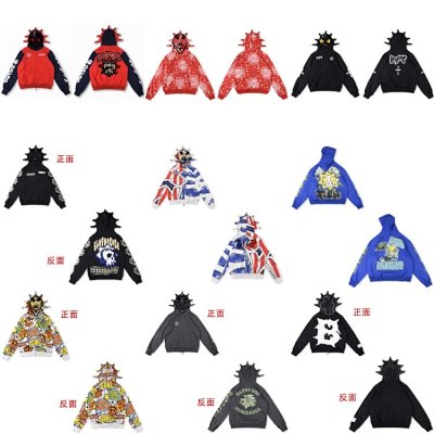 Glo Gang Rhinestone Graphic Zip Hoodies [26 styles]
