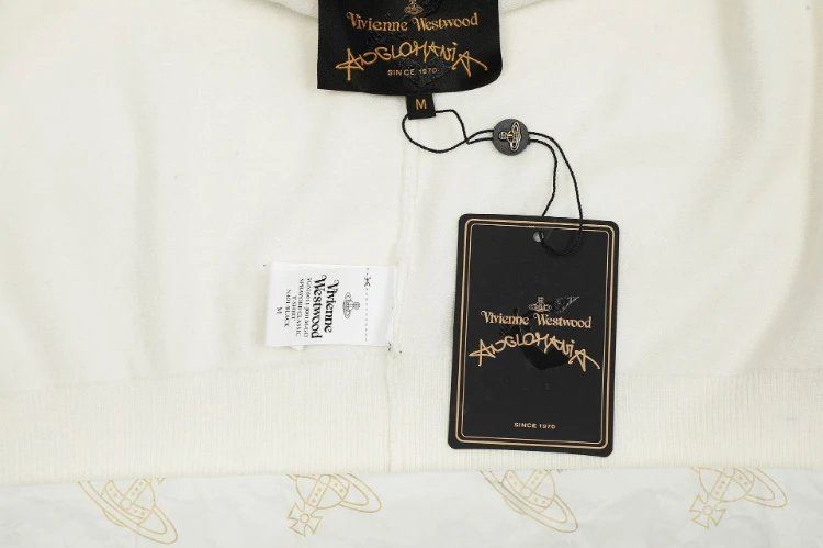 Vivienne Westwood Knitwear Striped-trim V-neck button cardigan image 3