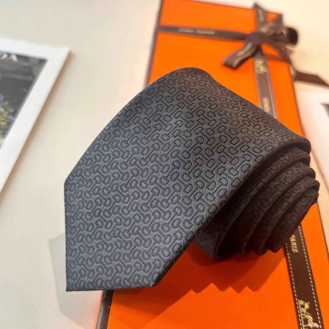 Hermès Ties Geometric Link Pattern — 02