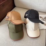 Prada Triangle-Logo Baseball Caps [4 styles]