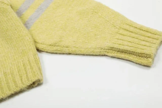 Vivienne Westwood Knitwear 6395 Orb embroidered striped-sleeve crewneck sweater product detail image 5