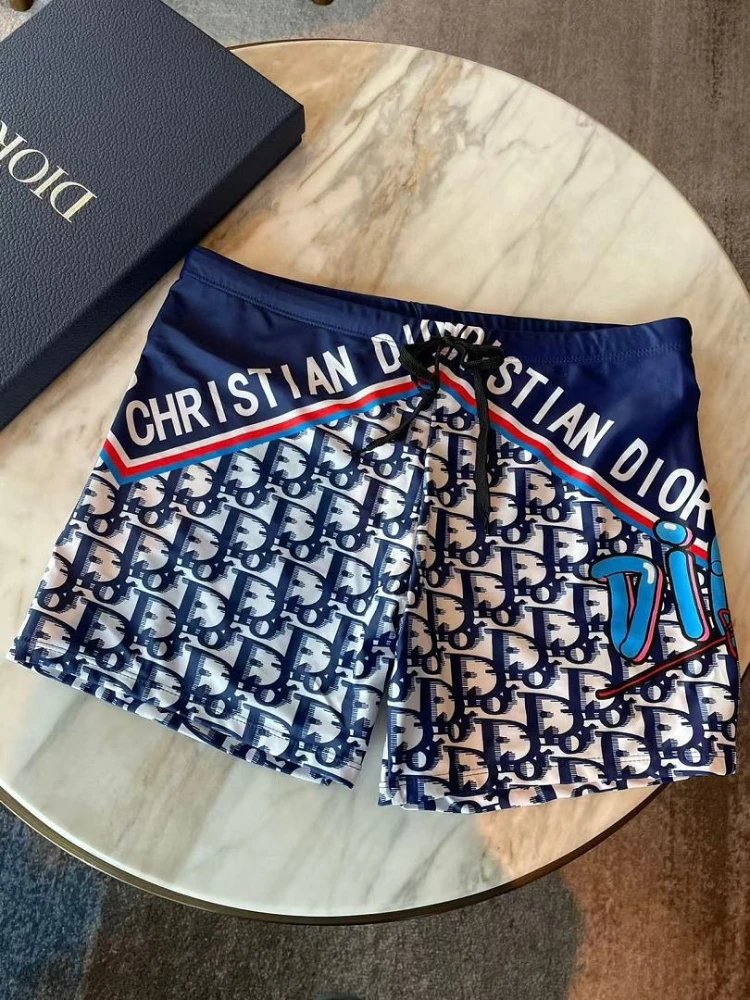 Gucci Swimwear Logo-print lined swim trunks — Blue