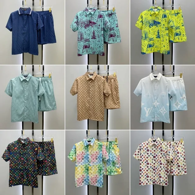 Louis Vuitton Matching Sets Monogram short-sleeve shirt and shorts set product detail image 1