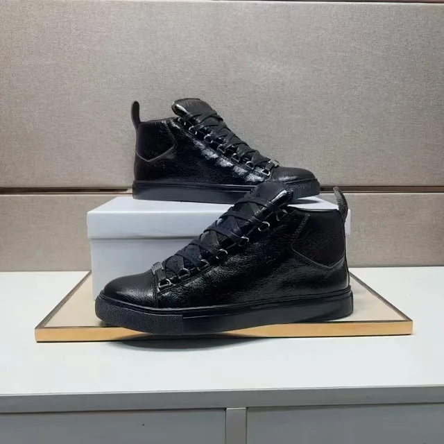 Unbranded Sneakers High-Top Lace-Up Leather product detail image 5