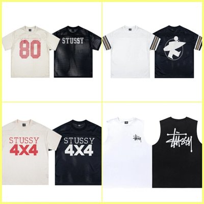 Stussy 4x4 Mesh T-Shirts & Sleeveless Tops