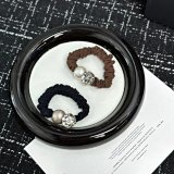 Chanel Pearl & Crystal Hair Tie Set