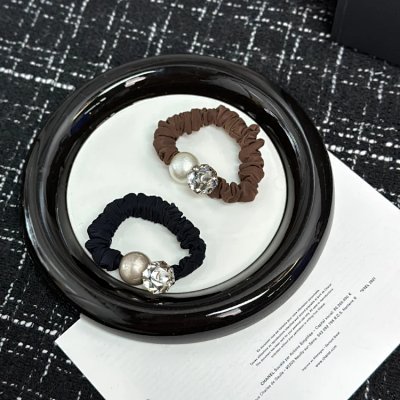 Chanel Pearl & Crystal Hair Tie Set