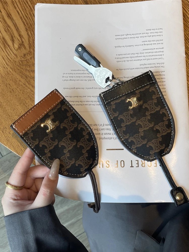 Celine Triomphe Monogram Key Holder/Cardholder