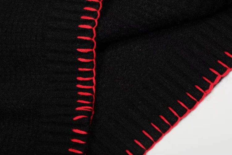Unbranded Knitwear Scarf-detail embroidered button-front cardigan image 7