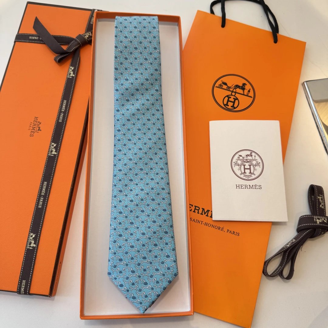 Hermès Ties 6545 Horse Motif — 05