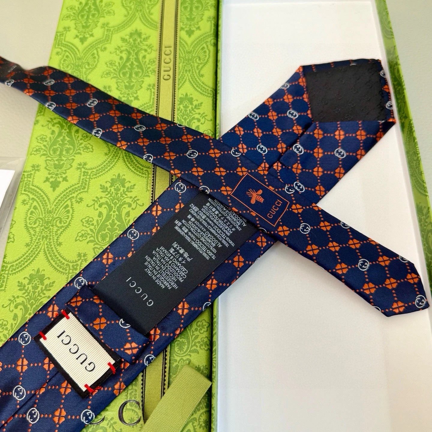 Gucci Ties GG logo jacquard necktie image 6