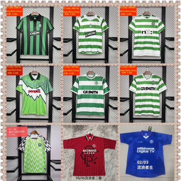 Celtic FC Retro Football Jerseys [9 styles] | 7752914143
