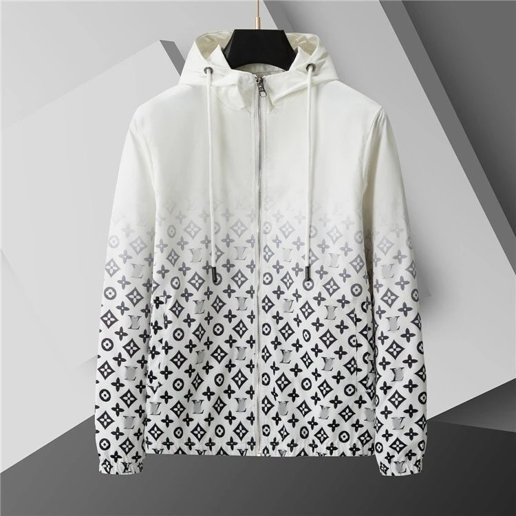 Unbranded Jackets Zip-Up Windbreaker — SKU-40-White 66108