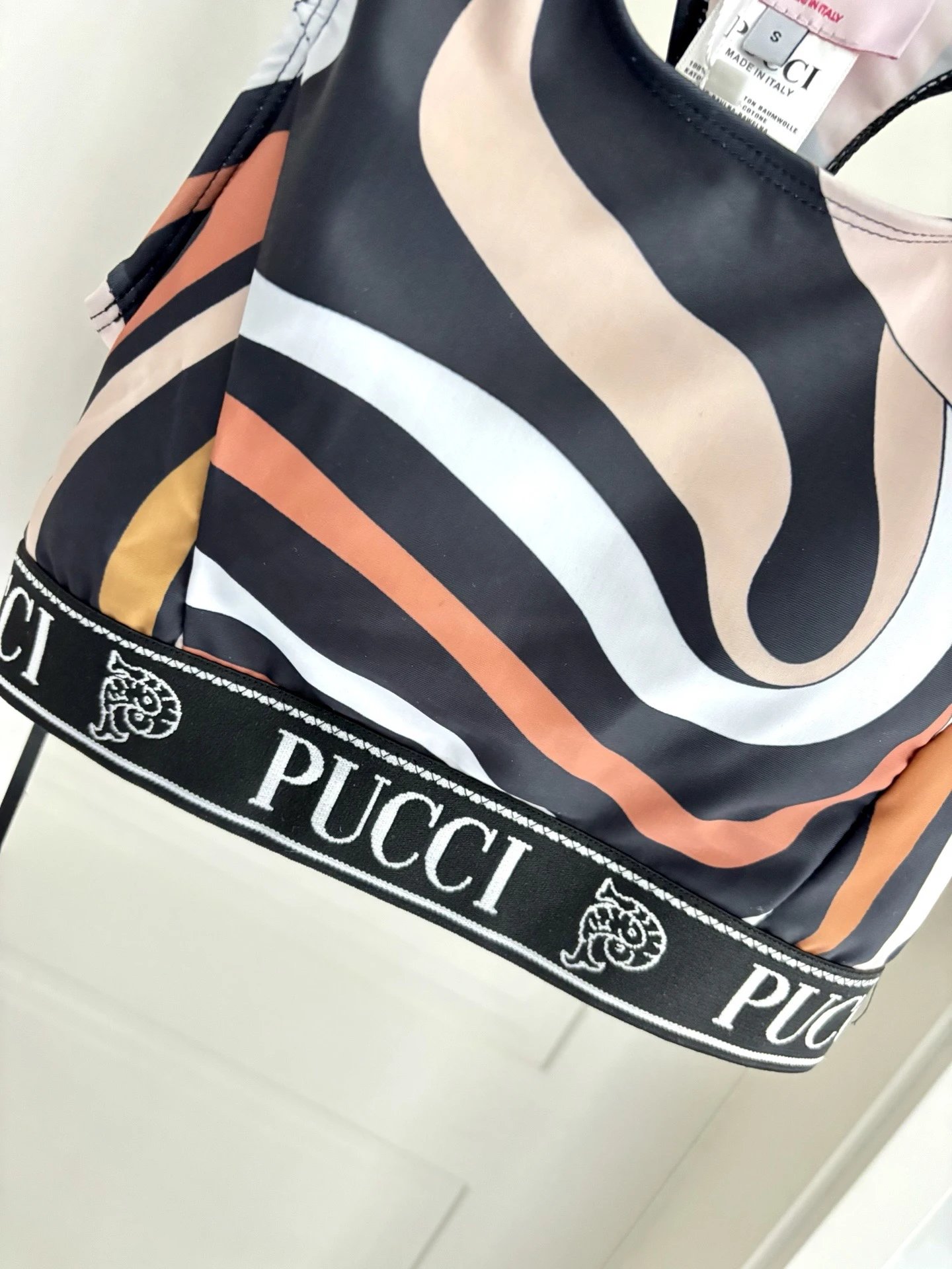 Emilio Pucci Matching Sets Abstract Print Crop Top and Leggings Set image 3