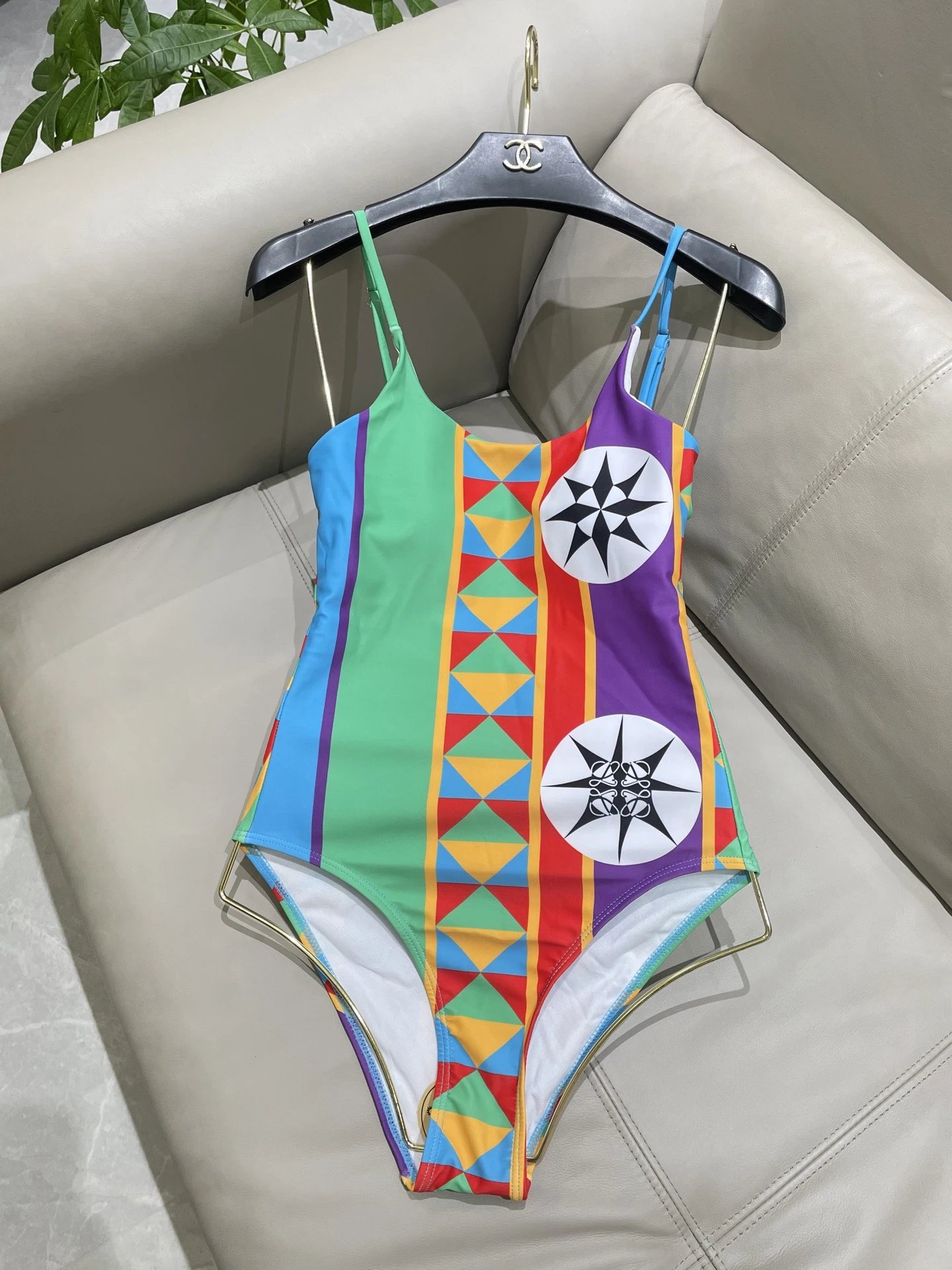 Loewe Swimwear One-Piece Swimsuit — Colorful