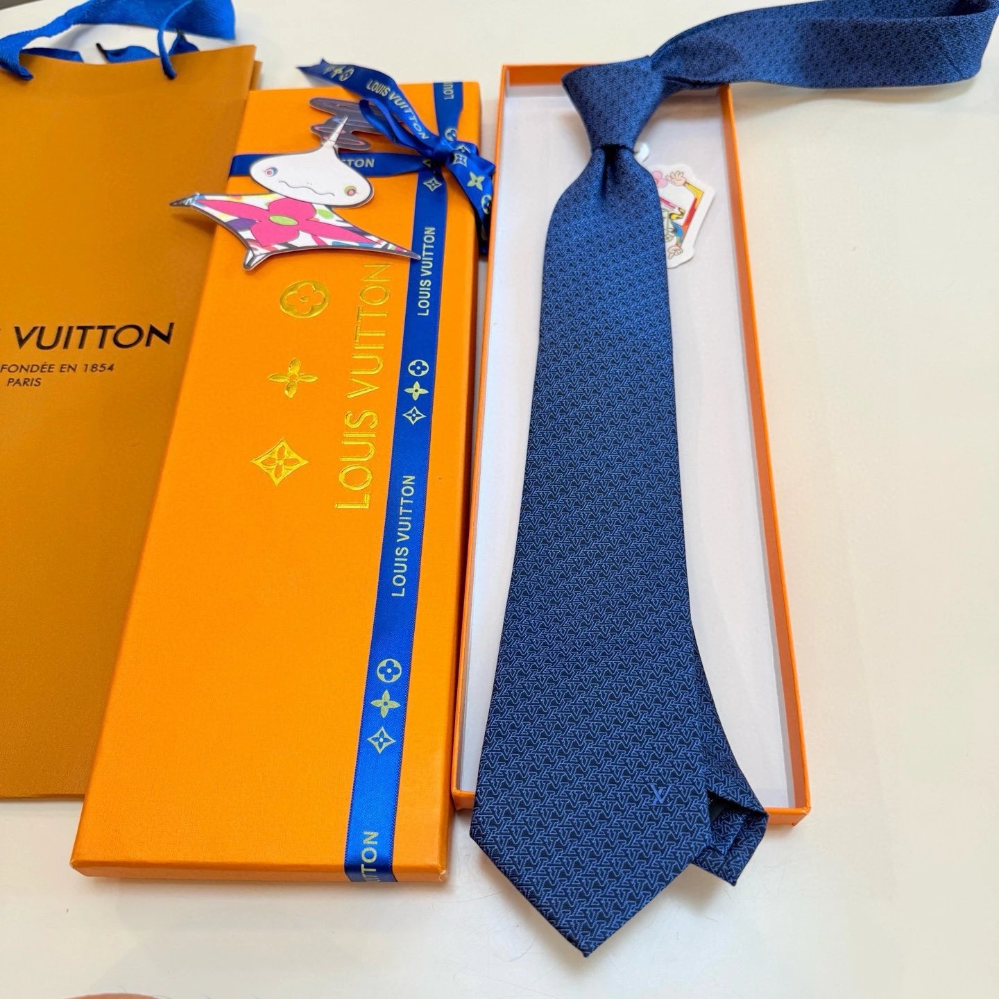 Louis Vuitton Ties Geometric Jacquard Tie — 05